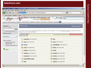 CLOUD COMPUTING
SalesForce.com
 