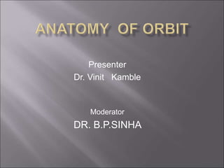 Presenter 
Dr. Vinit Kamble 
Moderator 
DR. B.P.SINHA 
 