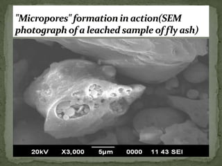 synthesis of fly ash based zeolite for wastewater purification | PPTX