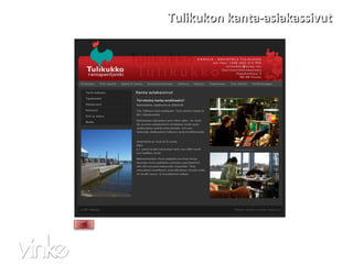 Tulikukon kanta-asiakassivut 