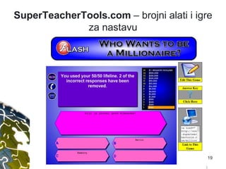 SuperTeacherTools.com – brojni alati i igre
za nastavu
Vinkovci 2.9.2015. 19
 