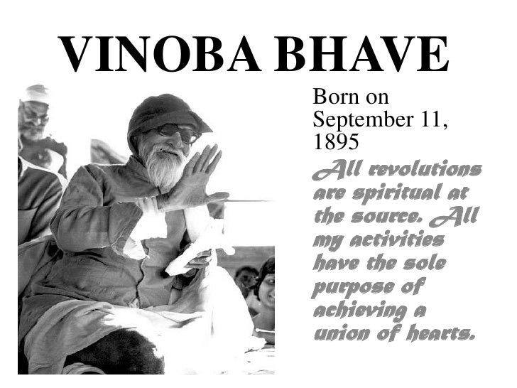 Vinoba bhave