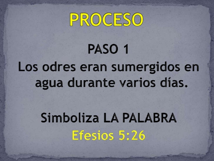 Vino nuevo Odres nuevos