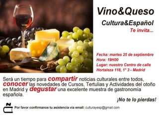 Cultura & Español te invita a su inauguración