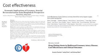 Cost effectiveness
 