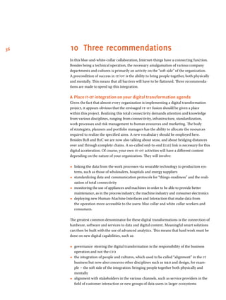 36 10	 Three recommendations
In this blue-and-white-collar collaboration, Internet-things have a connecting function.
Besi...