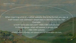 Computer 10 Lesson 8: Building a Website | PPTX