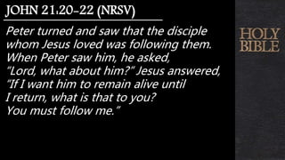 A Heartfelt Look at Peter in the Gospels - John 21 | PPTX