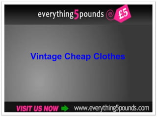 Vintage Cheap Clothes 