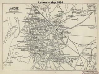 Lahore – Map 1864 