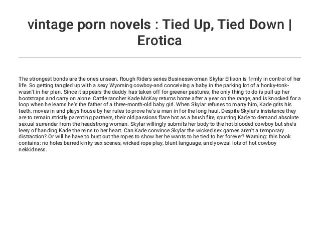 Vintage Tied Up Porn - vintage porn novels : Tied Up... Tied Down | Erotica