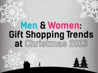 Men & Women: Gift Shopping Trends at Christmas 2013