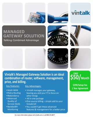 Vintalk Managed Services And Router Solution Blue New Lo