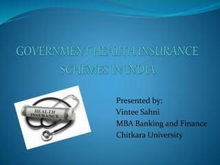 Presented by:
Vintee Sahni
MBA Banking and Finance
Chitkara University
 