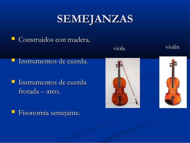 Viola vs violín