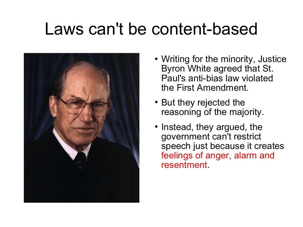 Fighting words, incitement, true threats and the First Amendment