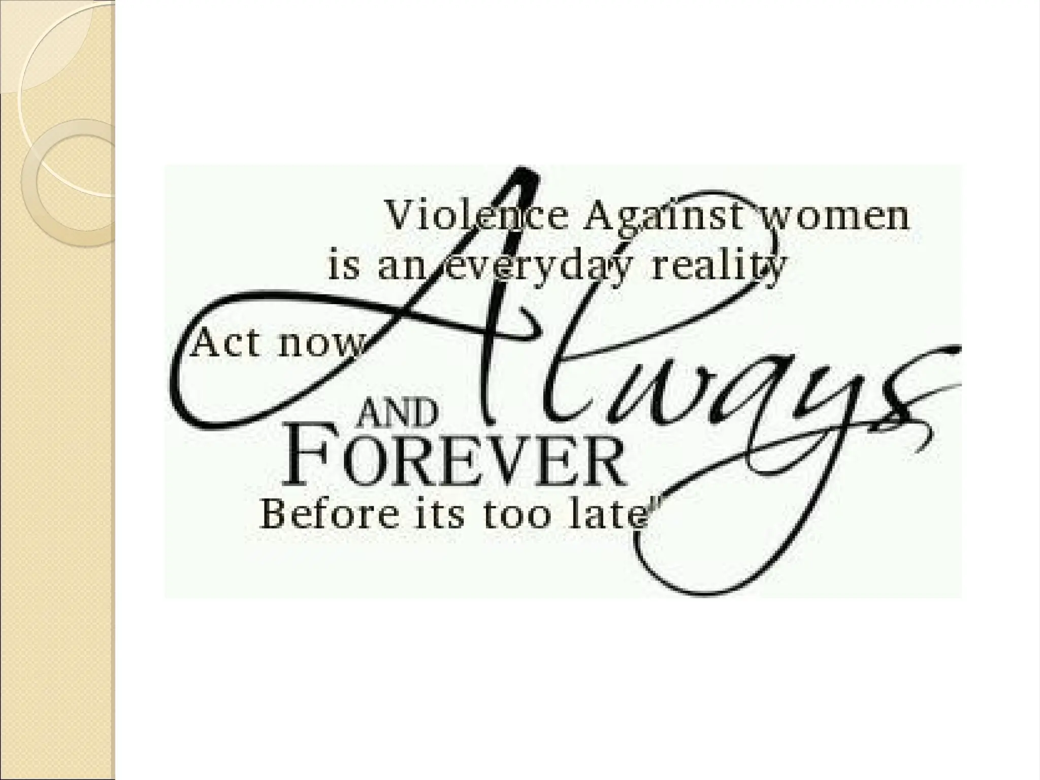 Violence Against Women presentation .ppt