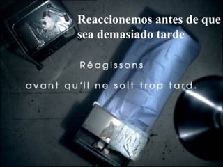 Reaccionemos antes de que sea demasiado tarde 