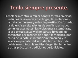 La Violencia Femenina