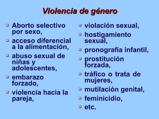 Violencia sexual y de género - parte 1