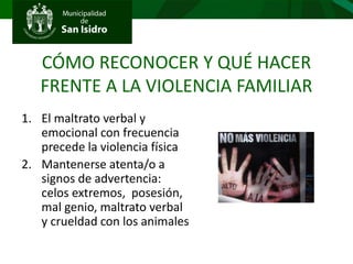DEMUNA: EXPOSICIÓN VIOLENCIA FAMILIAR