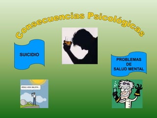 SUICIDIO 
PROBLEMAS 
DE 
SALUD MENTAL 
 