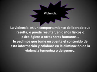 Violencia Femenina