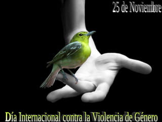 25 de Noviembre Día Internacional contra la Violencia de Género 