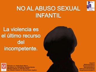 Dirección: Lic. Violeta Reyes Blanco
Jefe Admvo: Lic. Vidal Moacyr González Benítez
Difusión Cultural: Lic. Elda Ruiz Flores
Aux. Difusión Cultural: Lic. Ela Isaí Grados Aguilera
 