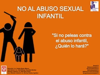 Dirección: Lic. Violeta Reyes Blanco
Jefe Admvo: Lic. Vidal Moacyr González Benítez
Difusión Cultural: Lic. Elda Ruiz Flores
Aux. Difusión Cultural: Lic. Ela Isaí Grados Aguilera
 