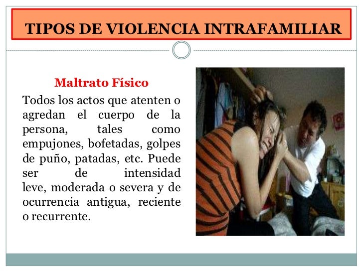 Que significa violencia intrafamiliar