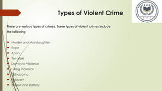 violent crimeVERYIMPORTANTNAMETHATISHERE | PPTX