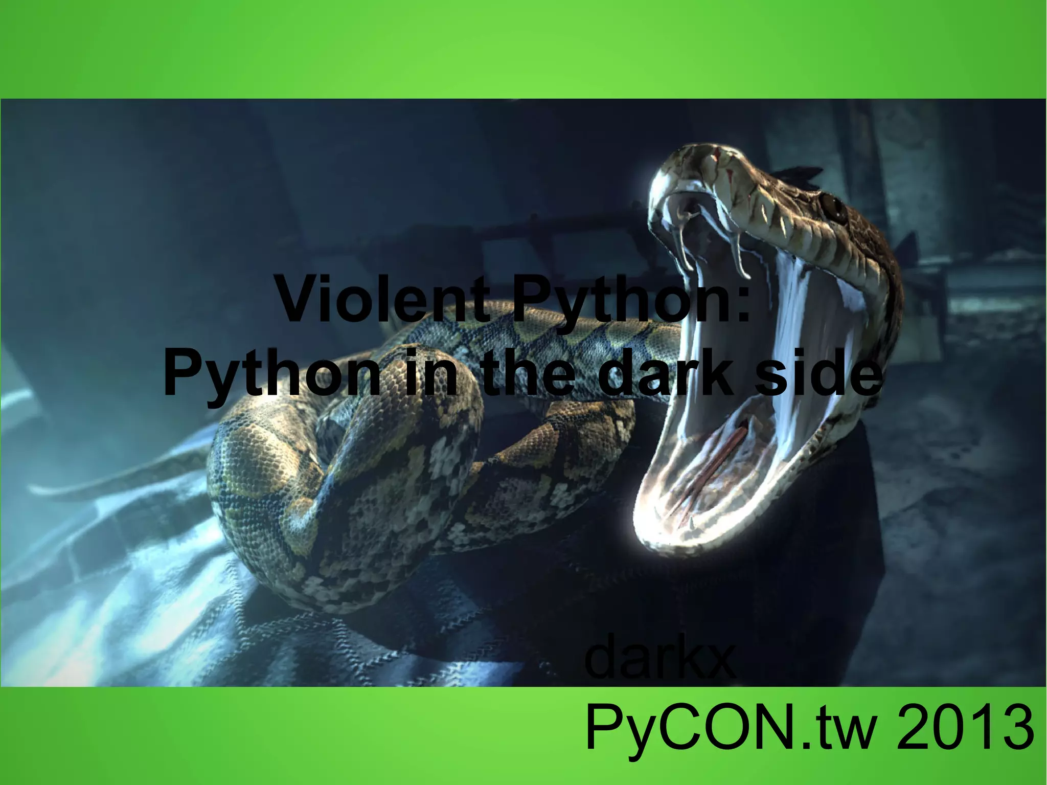 Violent python PPT