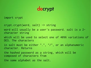 Violent python | PDF