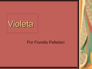 VioletaVioleta
Por Fiorella Pelletieri
 