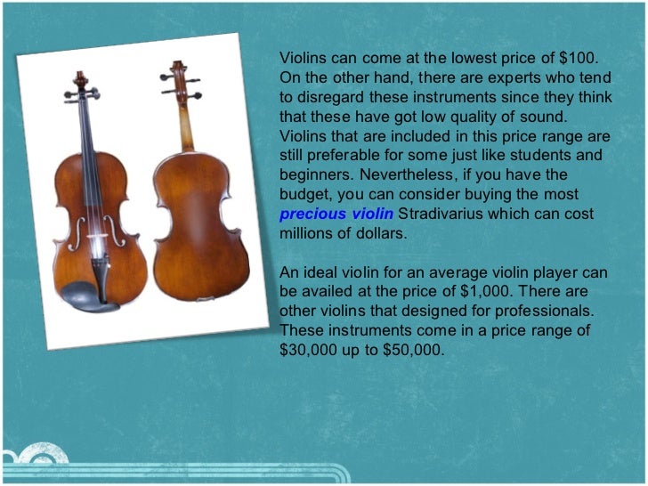 Violin Cost Tips on Investing in a Violin