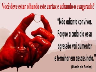 Você deve estar olhando este cartaz e achando-o exagerado? 