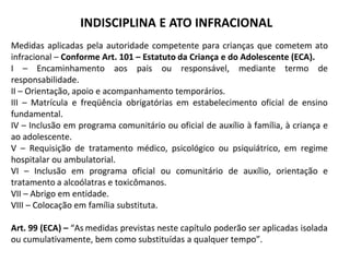 INDISCIPLINA E ATO INFRACIONAL
 
