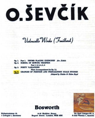 Violoncelo   estudo- sevcik - violoncello technique (feuillard)