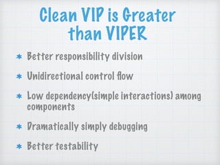 Clean VIP (Clean Swift) architecture | PDF