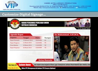 24 `Company Confidential`Company Confidential
2424
Customize Digital Signage…Customize Digital Signage…
 