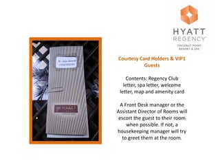 Vip amenities presentation | PPTX