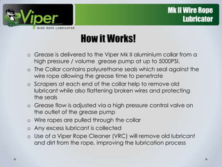 Viper Wire Rope Lubricator | PPTX