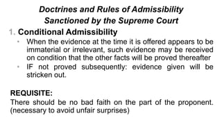 Rules of Evidence Lectures for Reviewees | PPT