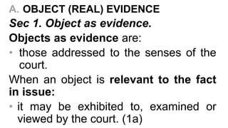 Rules of Evidence Lectures for Reviewees | PPT