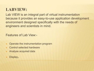 Virtual Instrumentation based surveillance system in industry | PPT