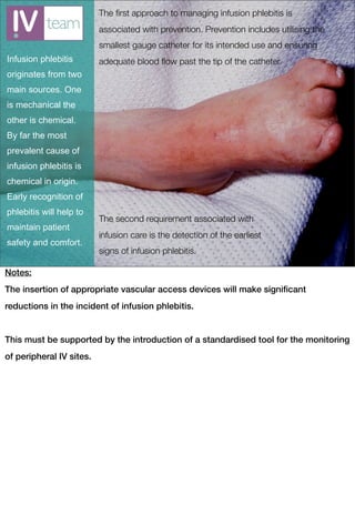 Notes to support the presentation 'Introduction to the Visual Infusion ...