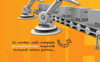 Er worden zelfs complete
productiestraten ingericht
 inclusief online portals...
 