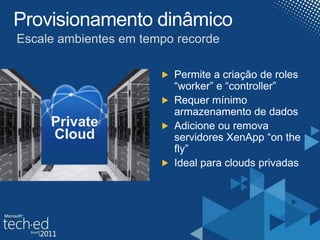 Implemente auto-serviço para aplicações App-V através do Citrix ReceiverOtimização de ImpressãoincorporadaImpressãoemaltavelocidade de qualquerlugarMelhorias no HDX Plug-n-Play reduzem os dados transmitidos e melhoram a performance em redes ruinsCria novas sessões de impressão em segundosUtiliza cerca de10% de banda quando comparado a versão anterior