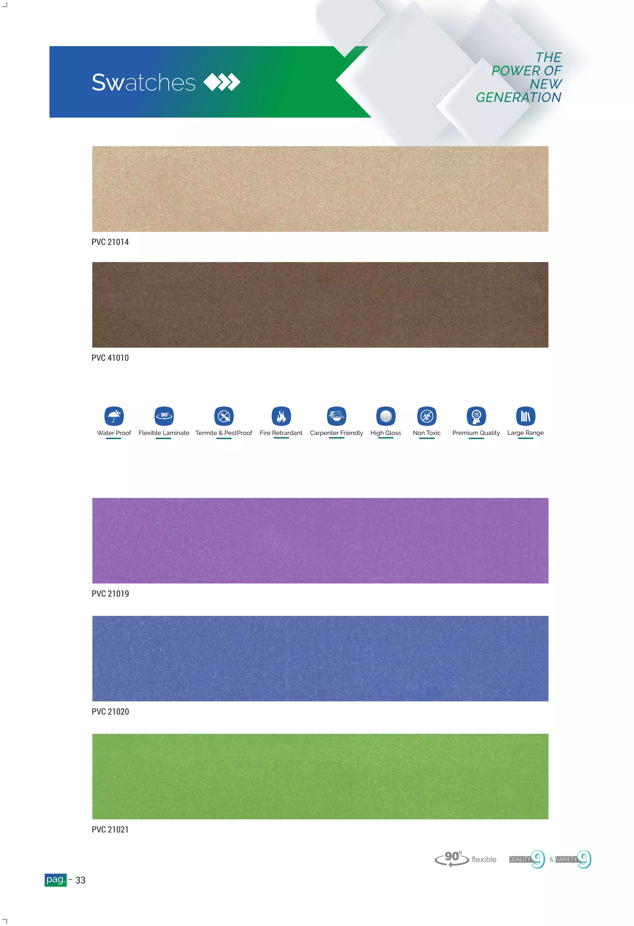 The 90° PVC Flexible Laminates Presented by VIR Laminate